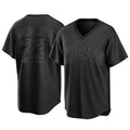 Fenge C.Cubs #23 Ryne Sandberg Player Black T-shirt Home Game Stitched Jerseys