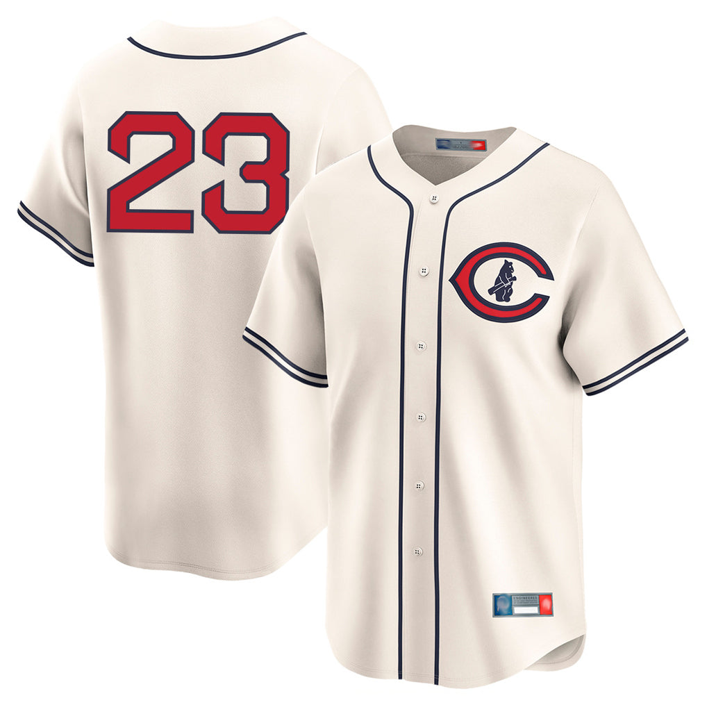 Fenge C.Cubs #23 Ryne Sandberg Player Cream Field of Dreams Limited Home Game Stitched Jerseys