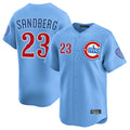 Fenge C.Cubs #23 Ryne Sandberg Player Light Blue Limited Home Stitched Jerseys