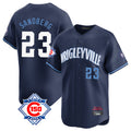 Fenge C.Cubs #23 Ryne Sandberg Player Navy City Connect 150th Anniversary Limited Home Stitched Jerseys