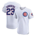 Fenge C.Cubs #23 Ryne Sandberg Player White Limited Elite Home Game Stitched Jerseys