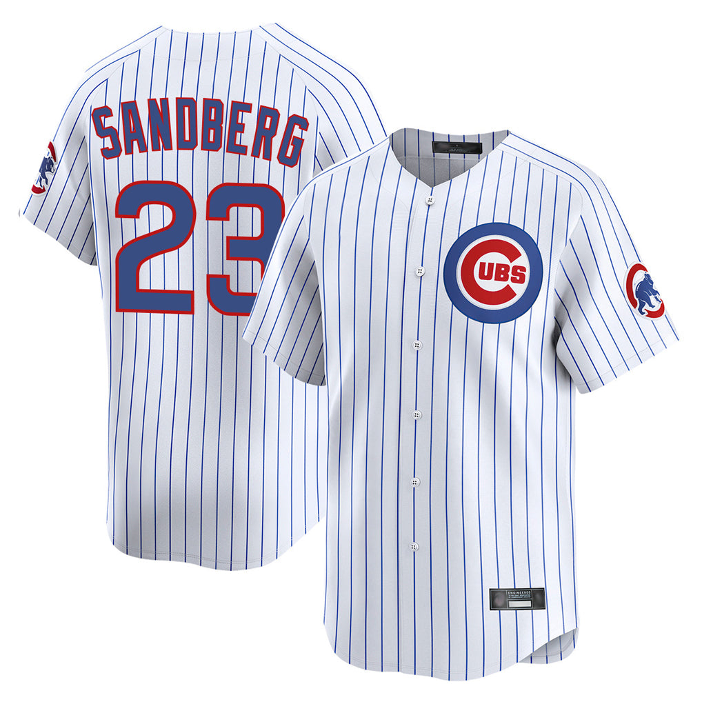 Fenge C.Cubs #23 Ryne Sandberg Player White Limited Home Game Stitched Jerseys