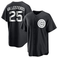 Fenge C.Cubs #25 Mois¡§|s Ballesteros Player Black Game Stitched Jerseys