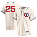 Fenge C.Cubs #25 Mois¡§|s Ballesteros Player Cream Field of Dreams Limited Home Game Stitched Jerseys