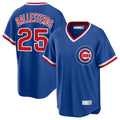 Fenge C.Cubs #25 Mois¡§|s Ballesteros Player Royal T-shirt Cooperstown Collection Limited Stitched Jerseys