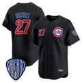 Fenge C.Cubs #27 Seiya Suzuki Player Black Vapor Premier Limited Home Stitched Jerseys