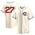Fenge C.Cubs #27 Seiya Suzuki Player Cream Field of Dreams Home Game Stitched Jerseys