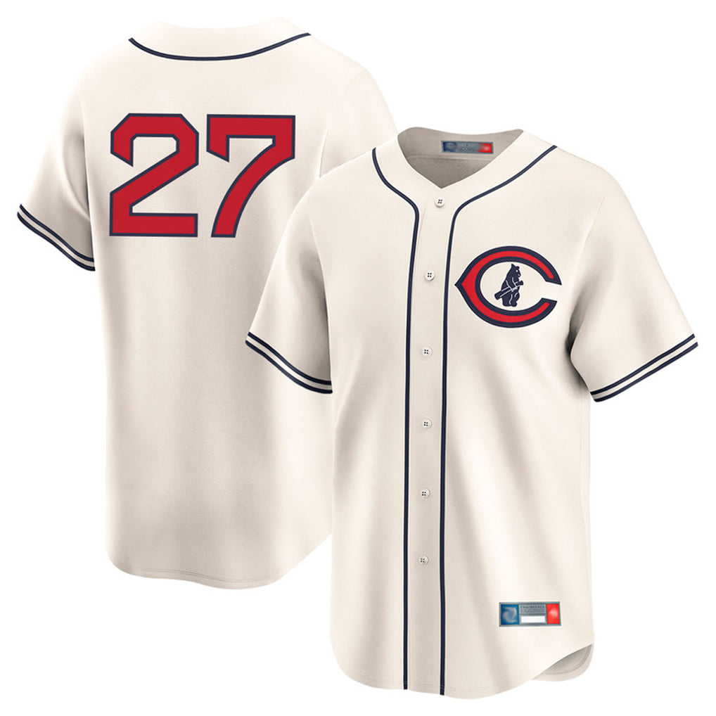 Fenge C.Cubs #27 Seiya Suzuki Player Cream Field of Dreams Limited Home Game Stitched Jerseys