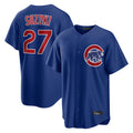 Fenge C.Cubs #27 Seiya Suzuki Player Royal Home Game Stitched Jerseys