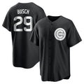Fenge C.Cubs #29 Michael Busch Player Black Game Stitched Jerseys