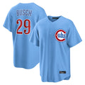 Fenge C.Cubs #29 Michael Busch Player Light Blue Home Game Stitched Jerseys