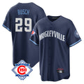 Fenge C.Cubs #29 Michael Busch Player Navy 150th Anniversary City Connect Home Game Stitched Jerseys