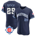 Fenge C.Cubs #29 Michael Busch Player Navy City Connect 150th Anniversary Limited Elite Home Stitched Jerseys