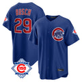 Fenge C.Cubs #29 Michael Busch Player Royal 150th Anniversary Home Game Stitched Jerseys