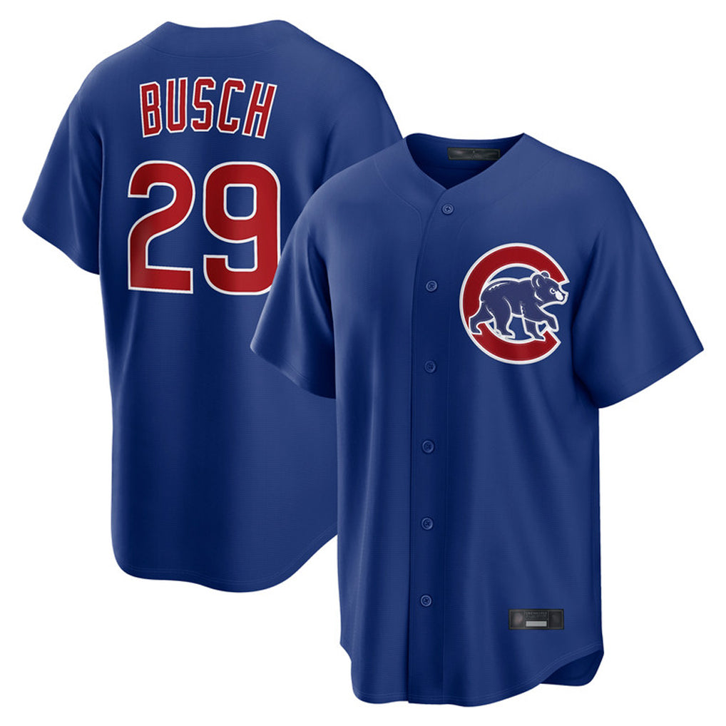 Fenge C.Cubs #29 Michael Busch Player Royal Home Game Stitched Jerseys