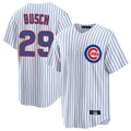 Fenge C.Cubs #29 Michael Busch Player White Game Home Stitched Jerseys