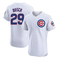 Fenge C.Cubs #29 Michael Busch Player White Limited Elite Home Game Stitched Jerseys