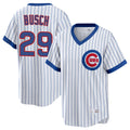 Fenge C.Cubs #29 Michael Busch Player White T-shirt Cooperstown Collection Limited Stitched Jerseys
