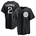 Fenge C.Cubs #2 Nico Hoerner Player Black Game Stitched Jerseys
