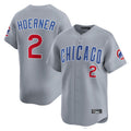 Fenge C.Cubs #2 Nico Hoerner Player Gray Road Limited Home Stitched Jerseys