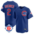 Fenge C.Cubs #2 Nico Hoerner Player Royal 150th Anniversary Limited Home Stitched Jerseys