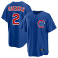 Fenge C.Cubs #2 Nico Hoerner Player Royal Home Game Stitched Jerseys