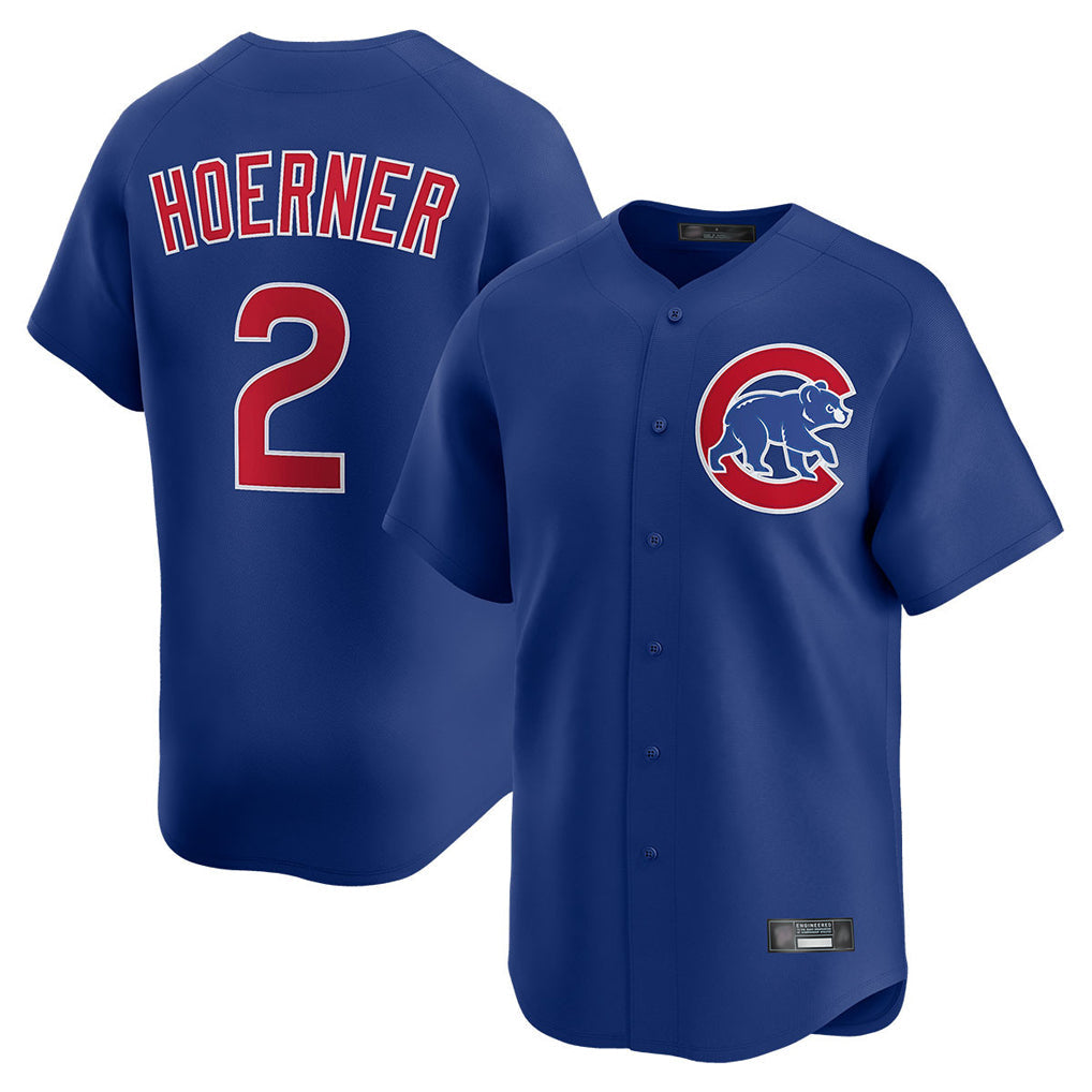 Fenge C.Cubs #2 Nico Hoerner Player Royal Limited Home Stitched Jerseys