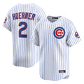 Fenge C.Cubs #2 Nico Hoerner Player White Limited Home Game Stitched Jerseys