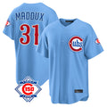 Fenge C.Cubs #31 Greg Maddux Player Light Blue 150th Anniversary Home Game Stitched Jerseys