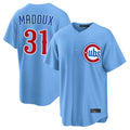 Fenge C.Cubs #31 Greg Maddux Player Light Blue Home Game Stitched Jerseys