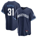 Fenge C.Cubs #31 Greg Maddux Player Navy City Connect Home Game Stitched Jerseys
