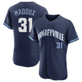 Fenge C.Cubs #31 Greg Maddux Player Navy City Connect Limited Elite Home Stitched Jerseys