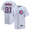 Fenge C.Cubs #31 Greg Maddux Player White Game Home Stitched Jerseys