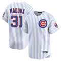 Fenge C.Cubs #31 Greg Maddux Player White Limited Home Game Stitched Jerseys