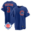 Fenge C.Cubs #3 Alex Bregman Royal 150th Anniversary Home Game Stitched Jerseys