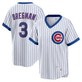Fenge C.Cubs #3 Alex Bregman White T-shirt Cooperstown Collection Limited Stitched Jerseys