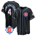Fenge C.Cubs #4 Pete Crow-Armstrong Player Black Fashion Out 150th Anniversary Game Stitched Jerseys