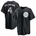 Fenge C.Cubs #4 Pete Crow-Armstrong Player Black Game Stitched Jerseys