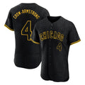 Fenge C.Cubs #4 Pete Crow-Armstrong Player Black Snake Skin City Limited Elite Home Game Stitched Jerseys