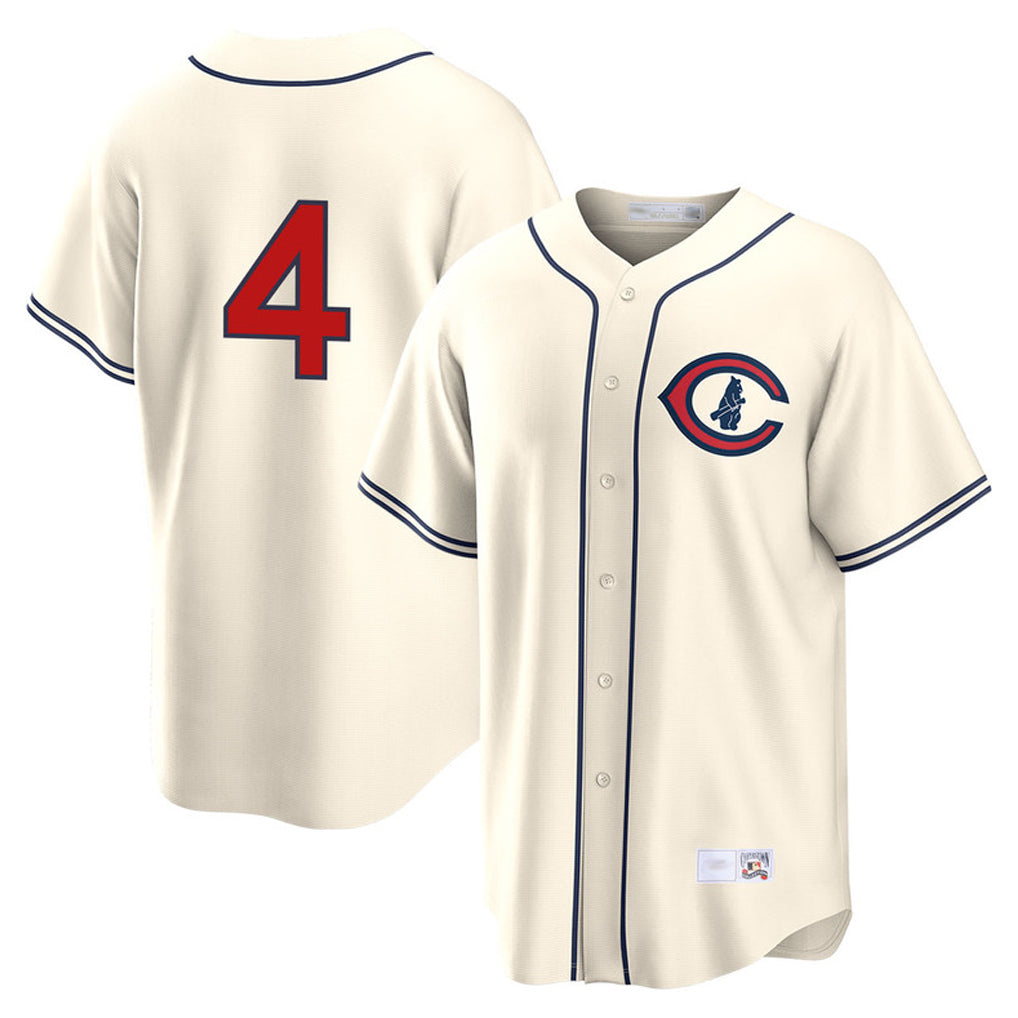 Fenge C.Cubs #4 Pete Crow-Armstrong Player Cream Field of Dreams Home Game Stitched Jerseys