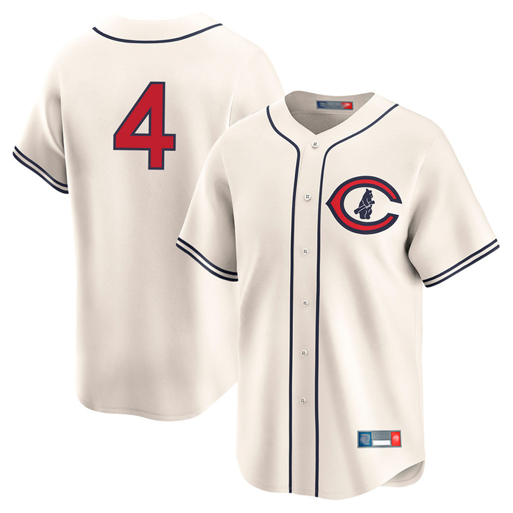 Fenge C.Cubs #4 Pete Crow-Armstrong Player Cream Field of Dreams Limited Home Game Stitched Jerseys