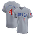 Fenge C.Cubs #4 Pete Crow-Armstrong Player Gray Road Limited Elite Home Stitched Jerseys