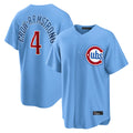 Fenge C.Cubs #4 Pete Crow-Armstrong Player Light Blue Home Game Stitched Jerseys