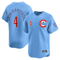 Fenge C.Cubs #4 Pete Crow-Armstrong Player Light Blue Limited Home Stitched Jerseys