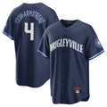 Fenge C.Cubs #4 Pete Crow-Armstrong Player Navy City Connect Home Game Stitched Jerseys