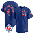 Fenge C.Cubs #4 Pete Crow-Armstrong Player Royal 150th Anniversary Limited Home Stitched Jerseys