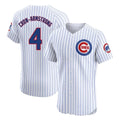 Fenge C.Cubs #4 Pete Crow-Armstrong Player White Limited Elite Home Game Stitched Jerseys