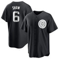 Fenge C.Cubs #6 Matt Shaw Player Black Game Stitched Jerseys