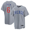 Fenge C.Cubs #6 Matt Shaw Player Gray Home Game Stitched Jerseys
