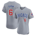 Fenge C.Cubs #6 Matt Shaw Player Gray Road Limited Elite Home Stitched Jerseys